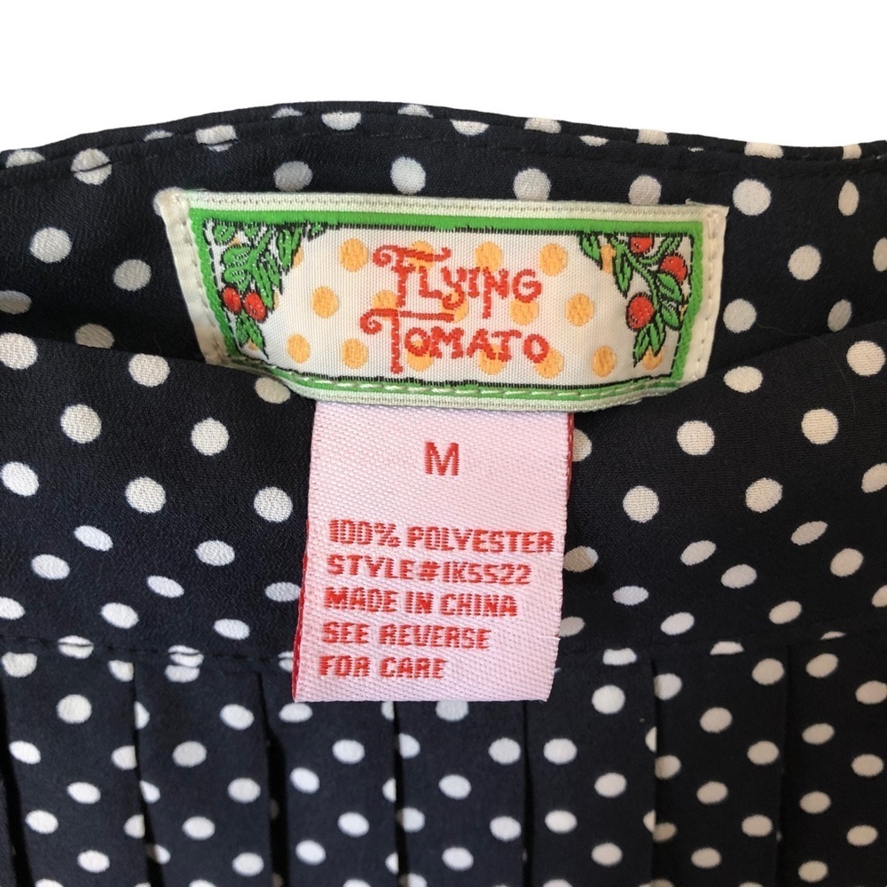 Flying Tomato Polka Dot Skirt Size Medium Pleated Mini - Picture 5 of 8